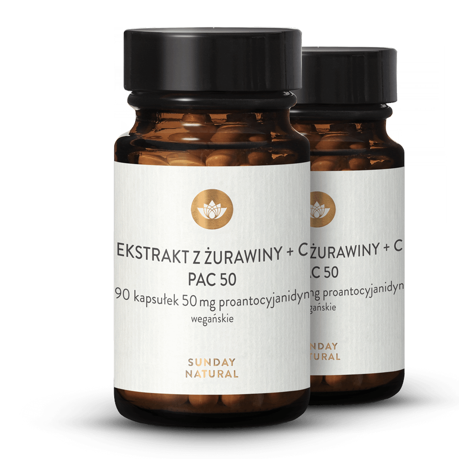 Ekstrakt Z Żurawiny PAC 50 + C 2x90 kapsułek