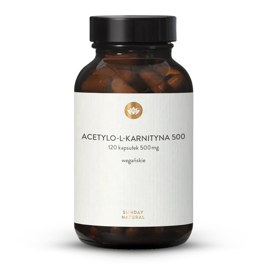 Acetylo-l-karnityna 500 Kapsułki 120 kapsułek