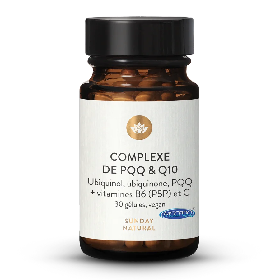 Complexe de PQQ & Q10 avec vitamines B6 (P5P) + C 30 gélules