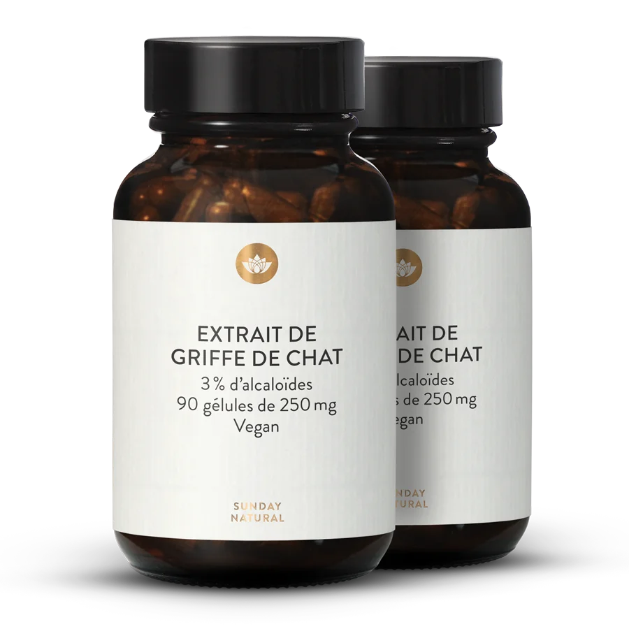 Extrait de griffe de chat (Cat's Claw) 250 mg en gélules 2 x 90 gélules