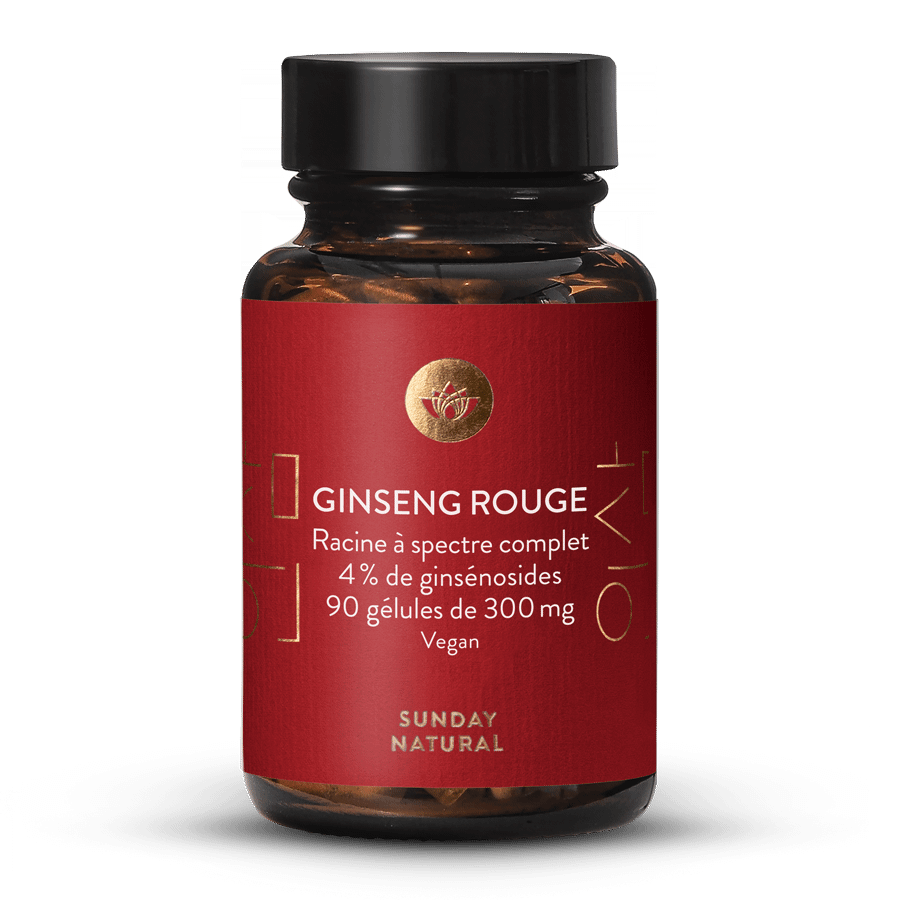 Ginseng rouge naturel 4 % 90 gélules