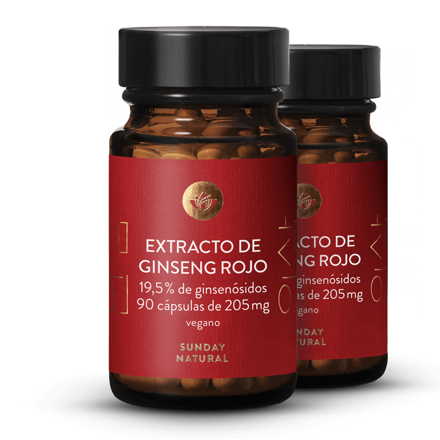 Extracto de ginseng rojo 19,5 % 2x90 cápsulas