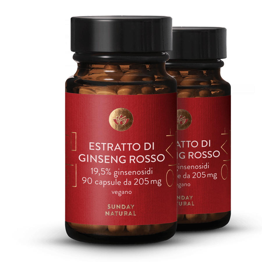 Estratto di ginseng rosso 19,5% 2 x 90 capsule
