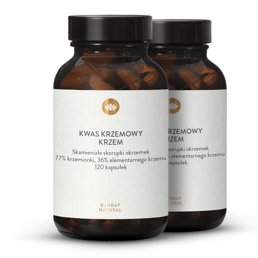 Kwas krzemowy 350mg Organiczny Krzem 2x120 kapsułek