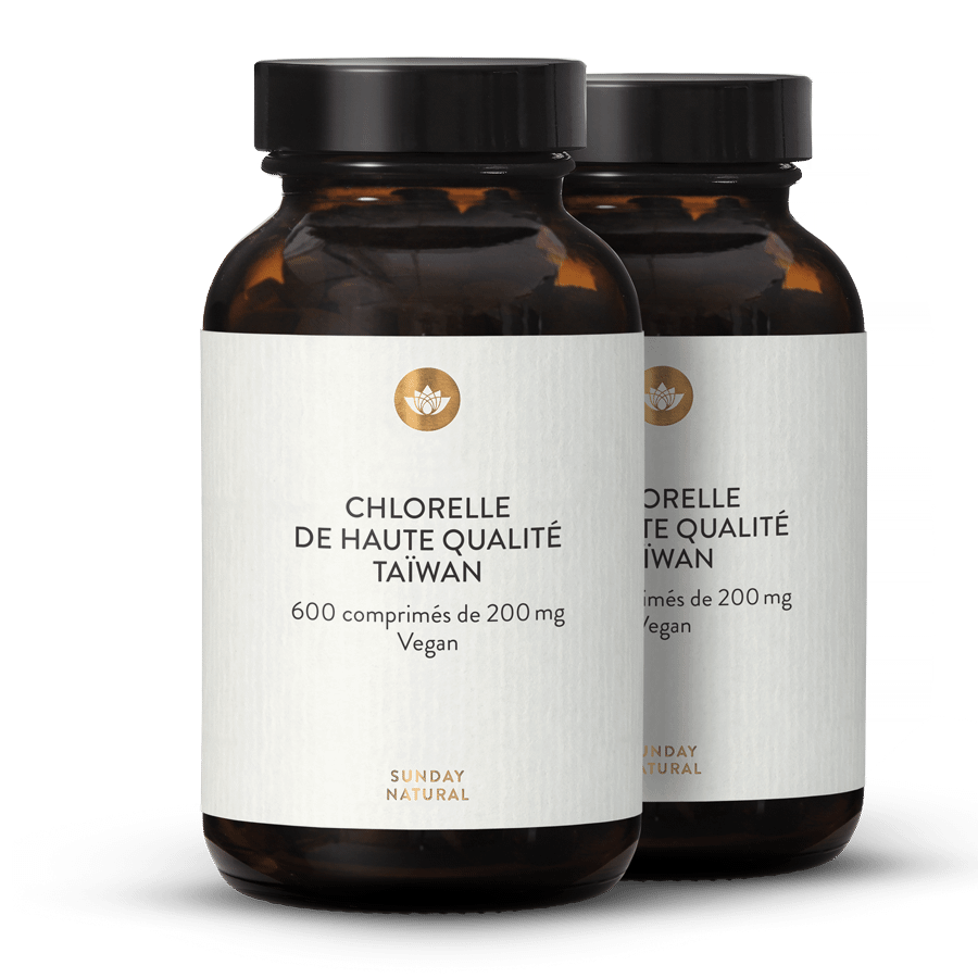 Chlorelle de Taïwan en comprimés 2x600 comprimés
