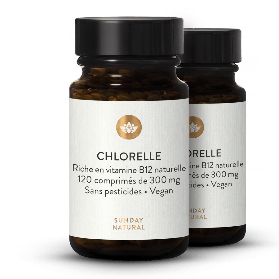 Chlorelle & Vitamine B12 - 120 comprimés 2 x 120 comprimés