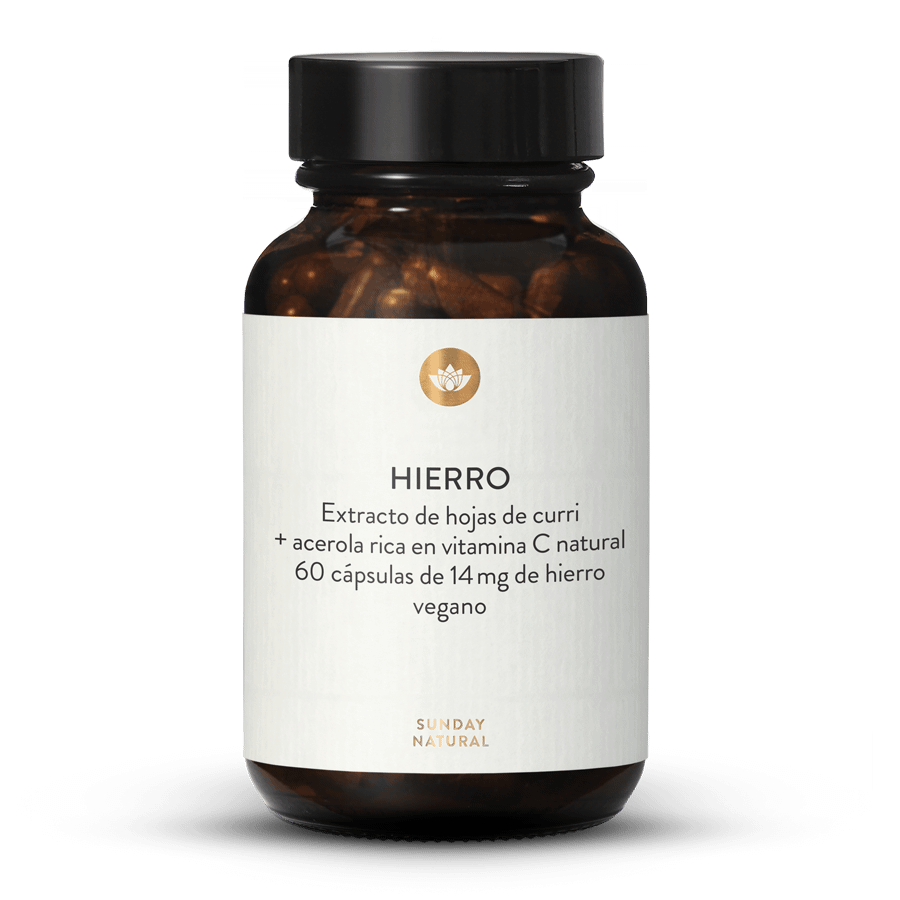 Hierro + vitamina C vegetal 14 mg 60 cápsulas