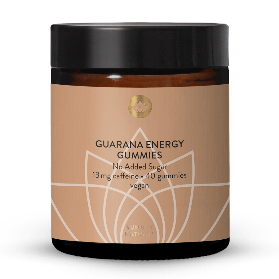Guaraná y cafeína en gominolas energéticas 40 uds.