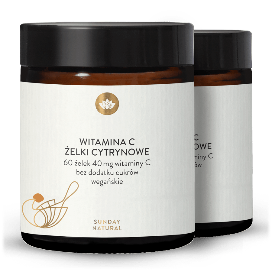 Witamina C żelki cytrynowe 2x60 żelek