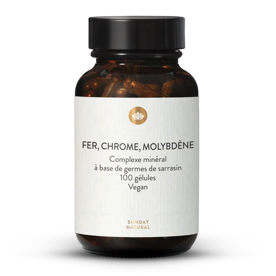 Gélules de fer, chrome et molybdène 100 gélules