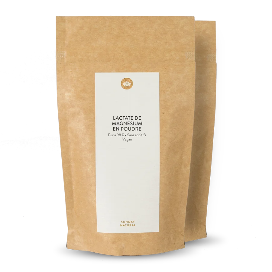 Lactate de magnésium en poudre 2 x 300 g