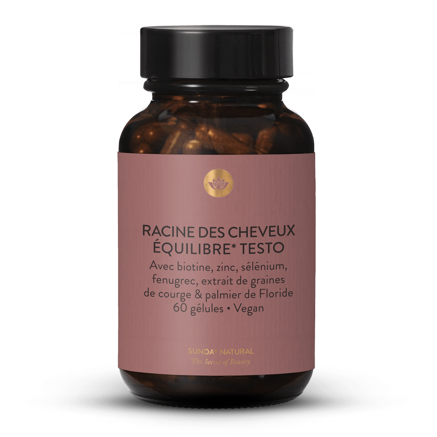 Racines des cheveux - Équilibre Testo 60 gélules