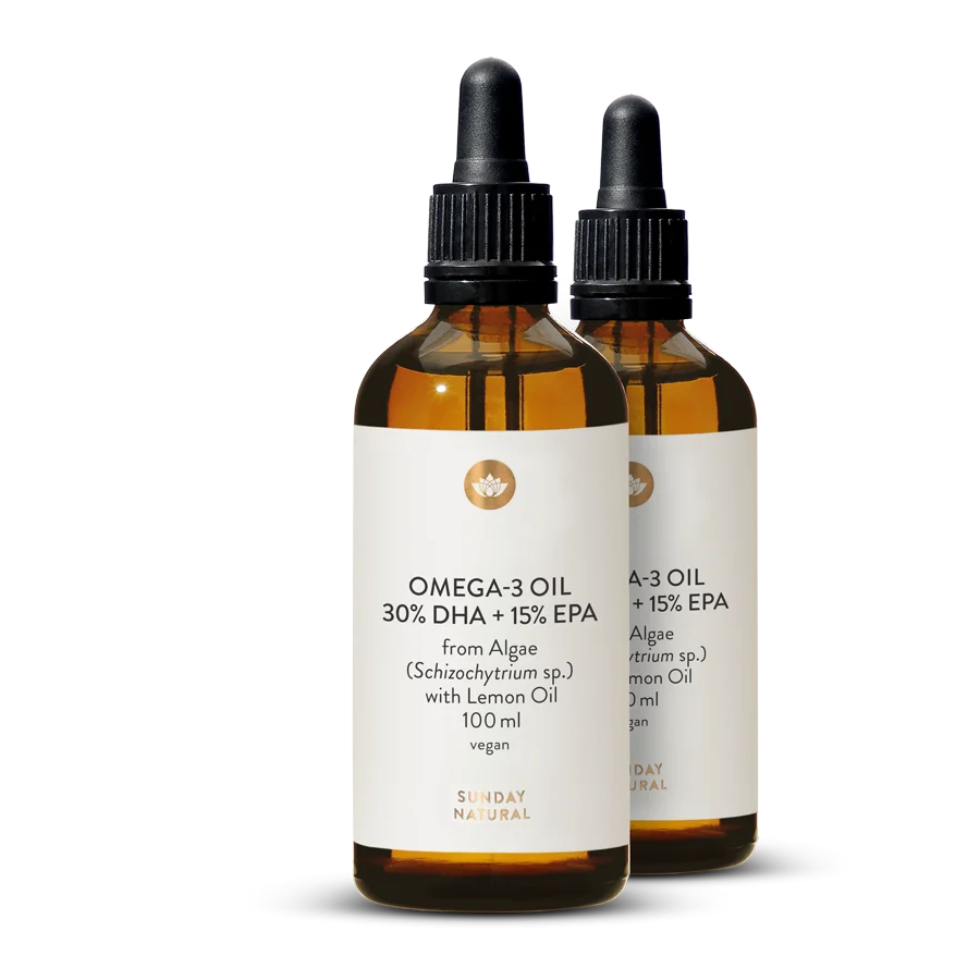 Omega 3 Mastné Kyseliny DHA 30 % + EPA 15 % vegan 2x100 ml
