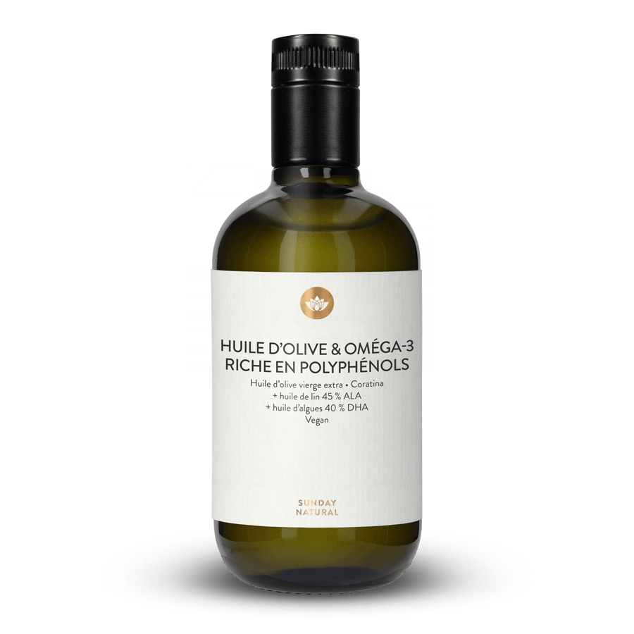 Huile d'olive et d'oméga-3 riche en polyphénols 514 ml 