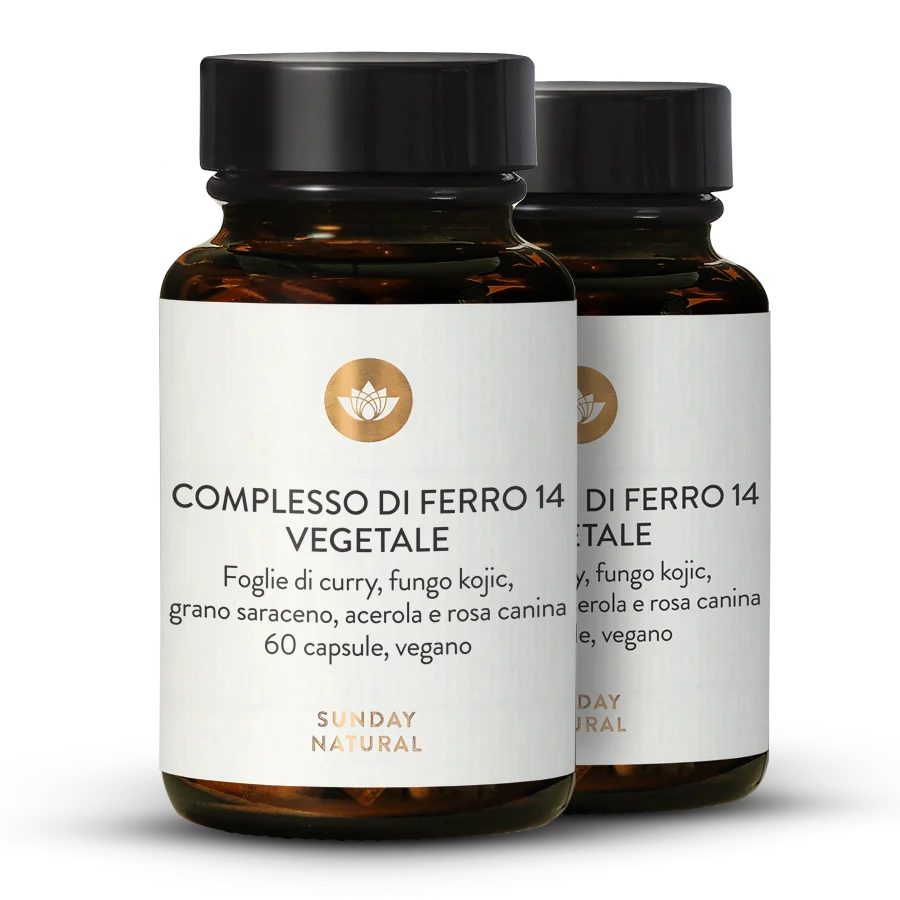 Ferro vegetale complesso 14 mg 2 x 60 capsule