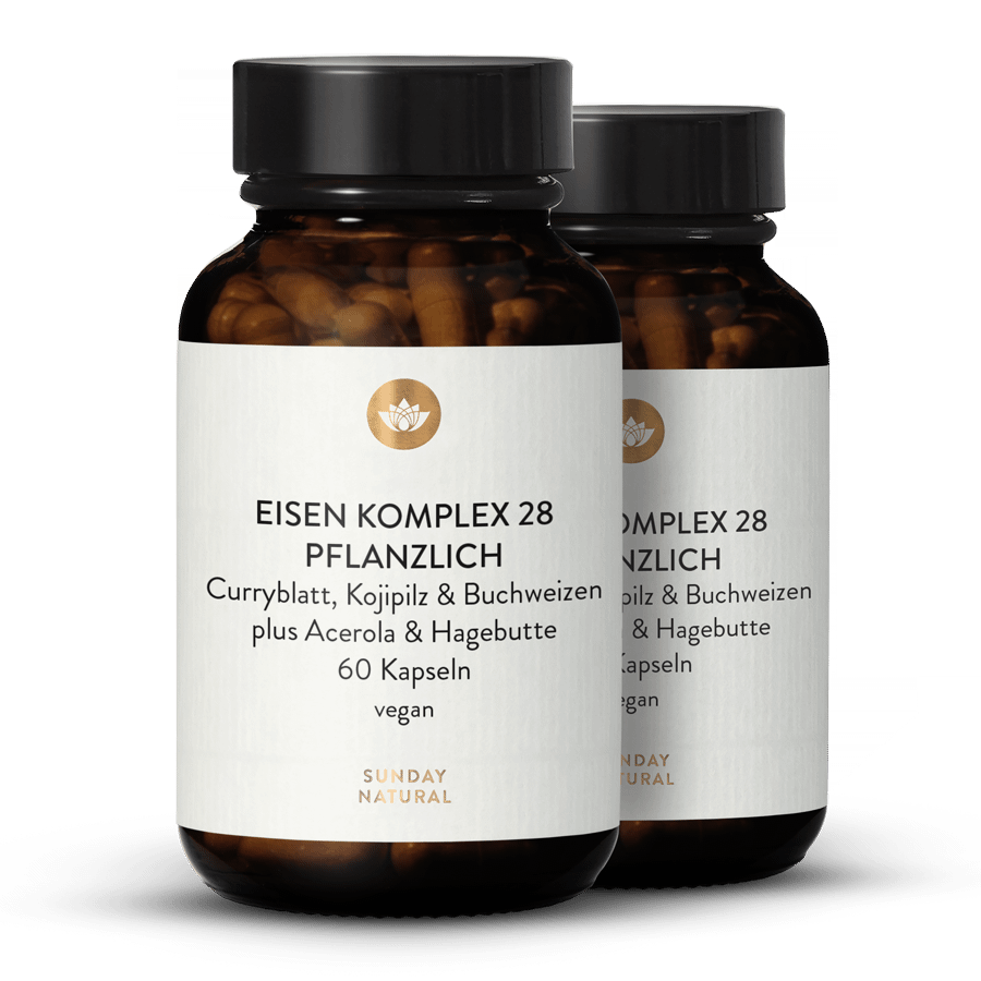 Complexe de fer végétal 28 mg 2 x 60 gélules