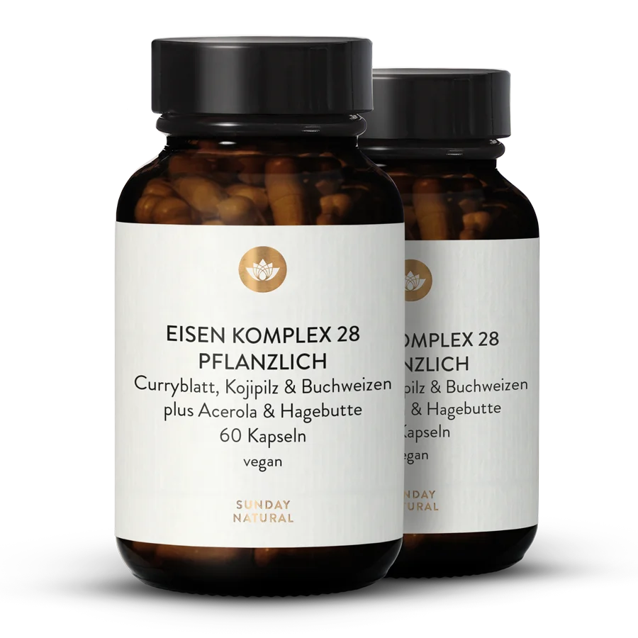 Eisen Komplex Pflanzlich 28mg 2x60 Kapseln