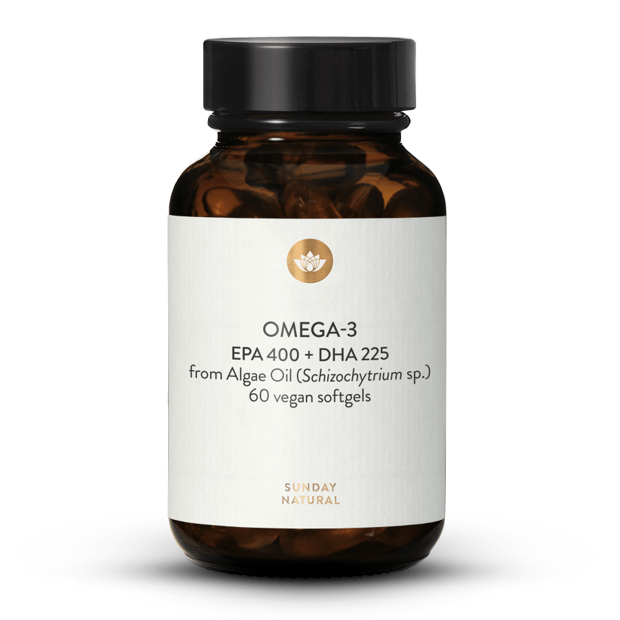 Omega 3 EPA 400 mg + DHA 225 mg Vegansk 60 kapsler