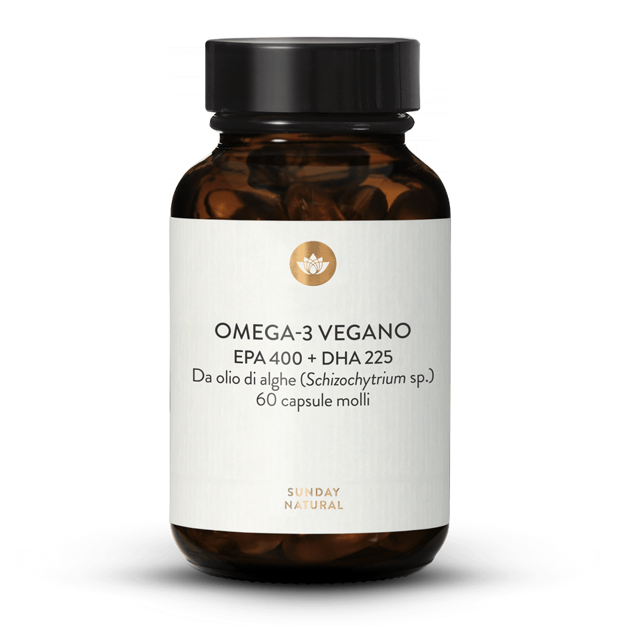 Omega 3 EPA 400 mg + DHA 225 mg vegano 60 capsule