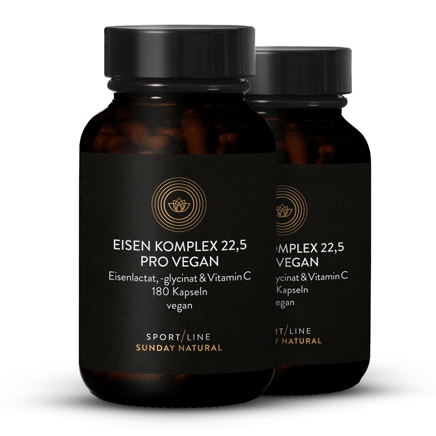 Eisen Komplex Pro Vegan 22,5mg 2x180 Kapseln