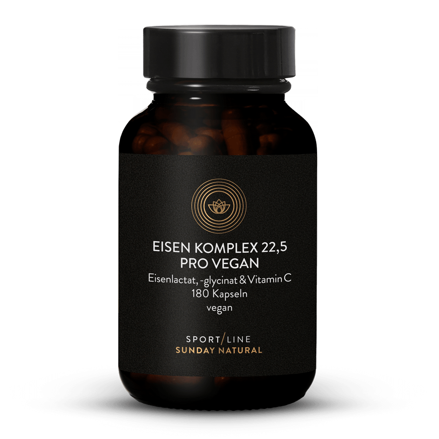 Complexe de fer vegan Pro 22,5 mg 180 gélules