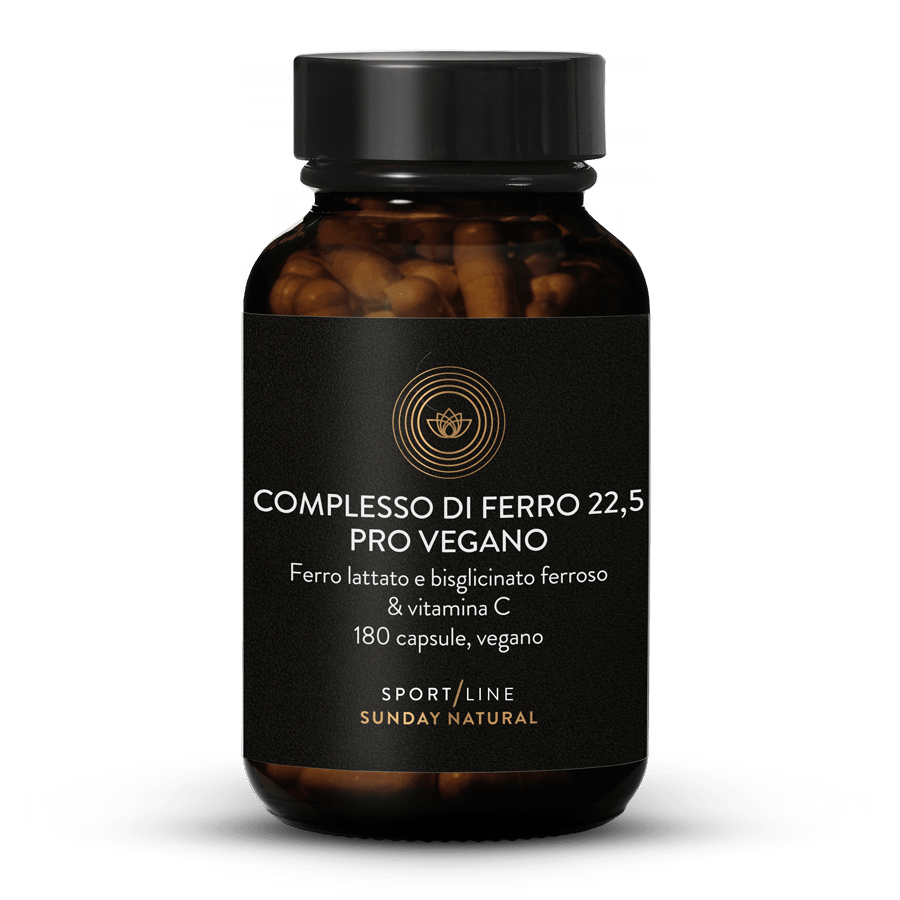 Complesso di ferro 22,5 pro vegano in capsule 180 capsule