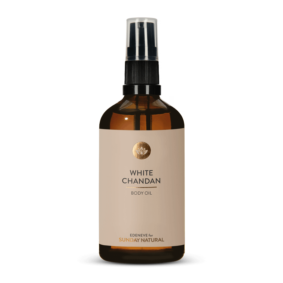 White Chandan Body Oil Organic Cosmetics 100ml