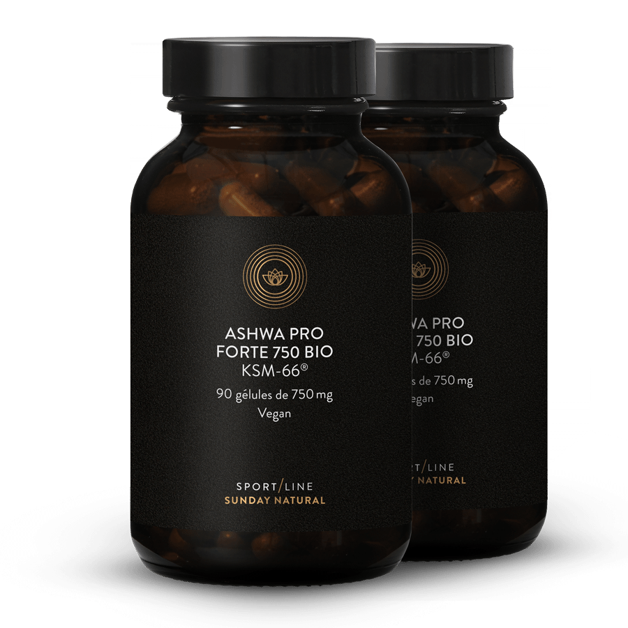 Ashwa Pro Forte 750 mg bio 2 x 90 gélules