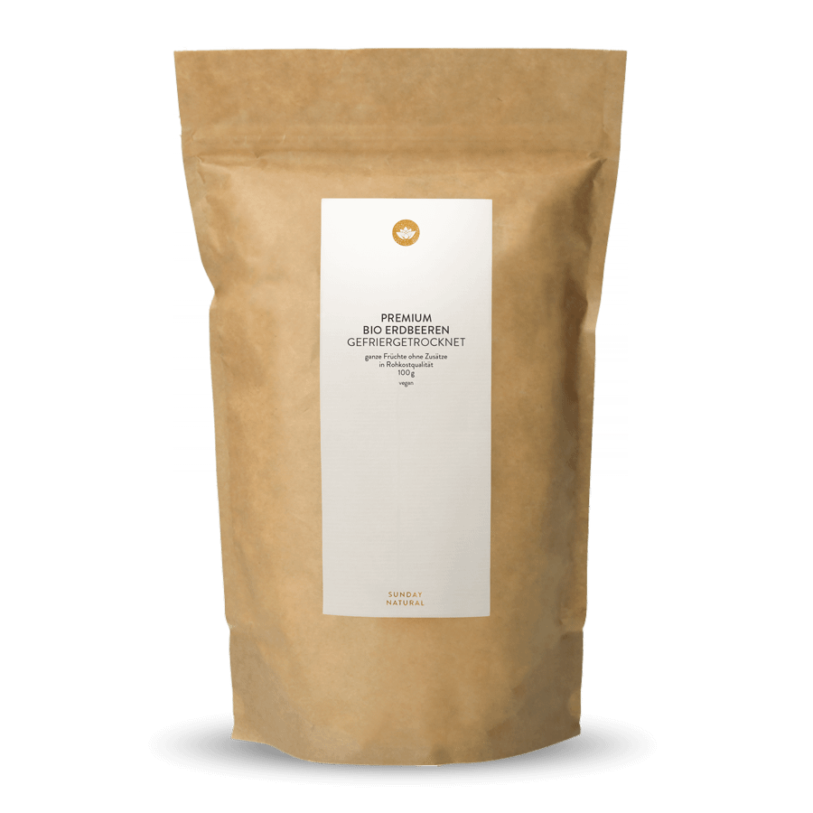 Bio Erdbeeren Gefriergetrocknet 100g
