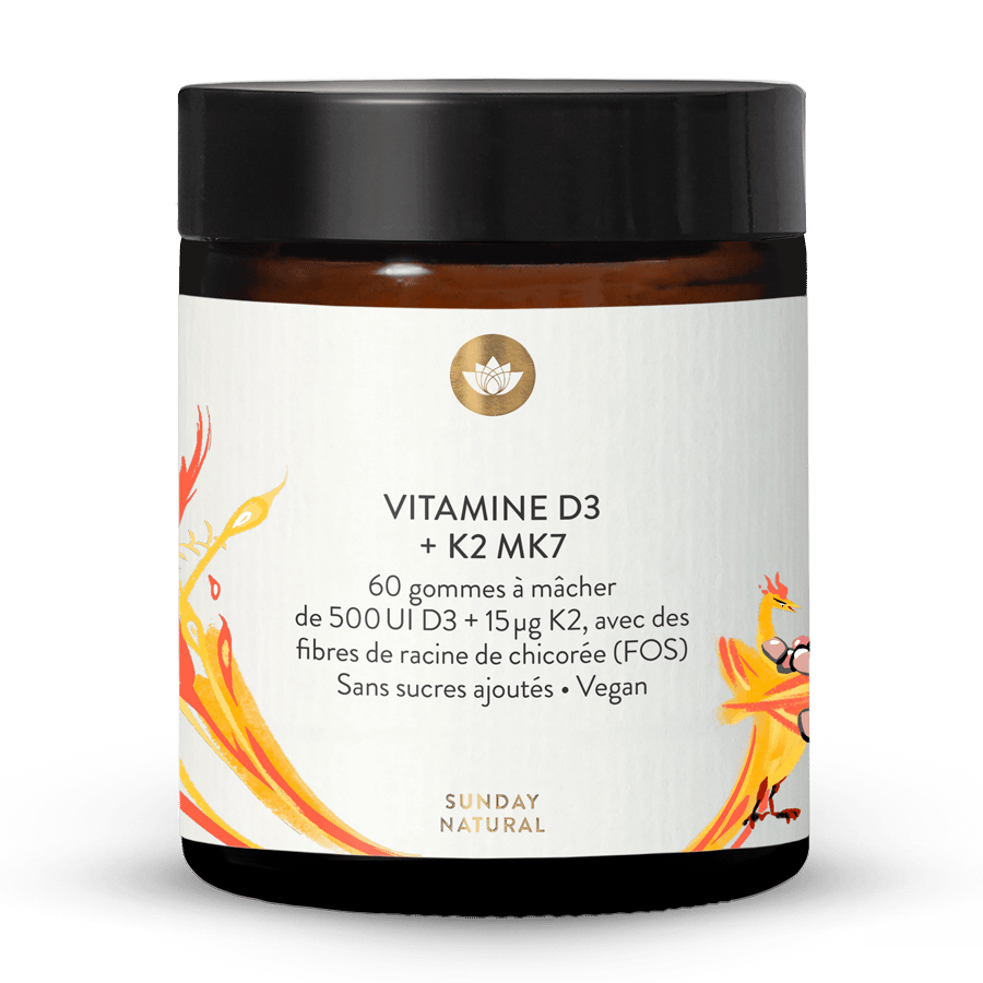 Gummies vitamines D3 + K2 MK7 enfants 60 gummies