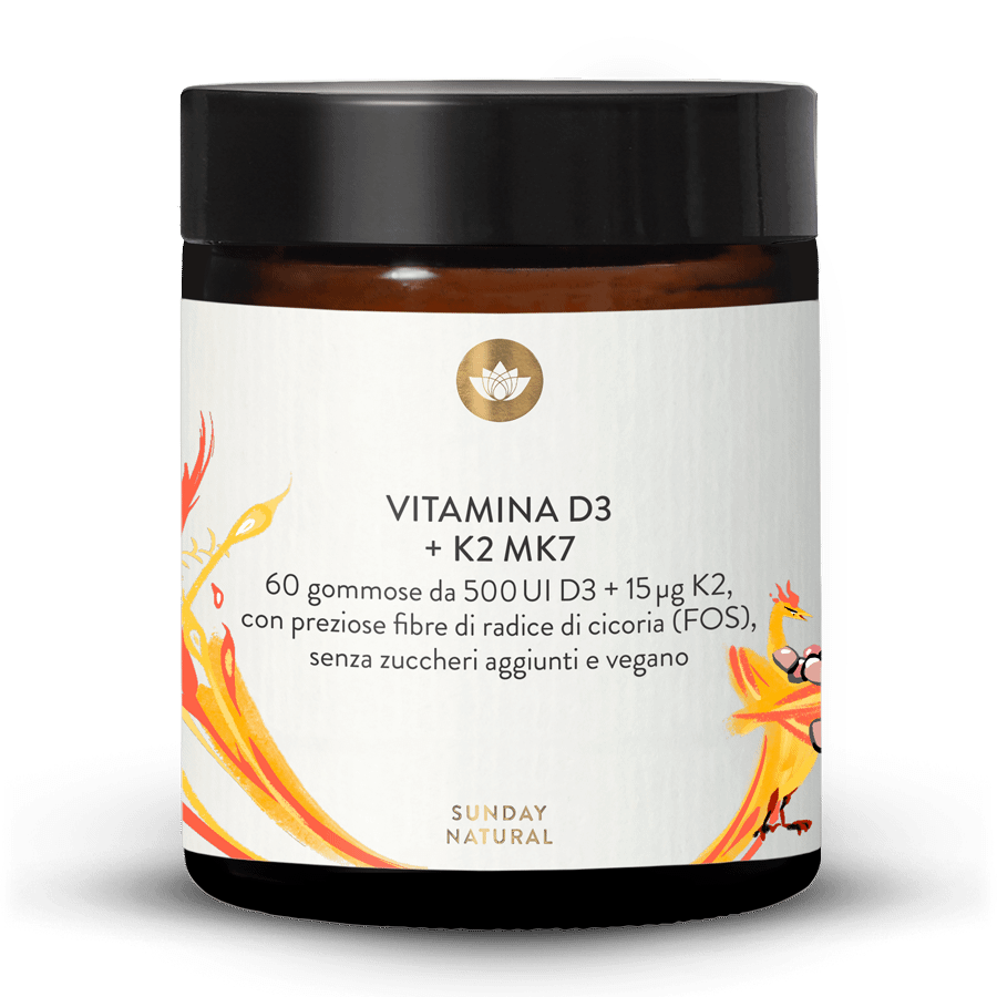 Vitamina D3 + K2 MK7 in gommose per bambini 2 x 60 gommose
