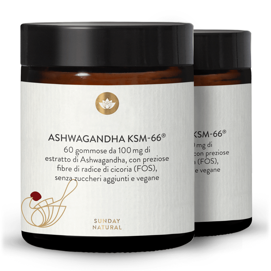 Ashwagandha KSM-66® gommose 2 x 60 gommose
