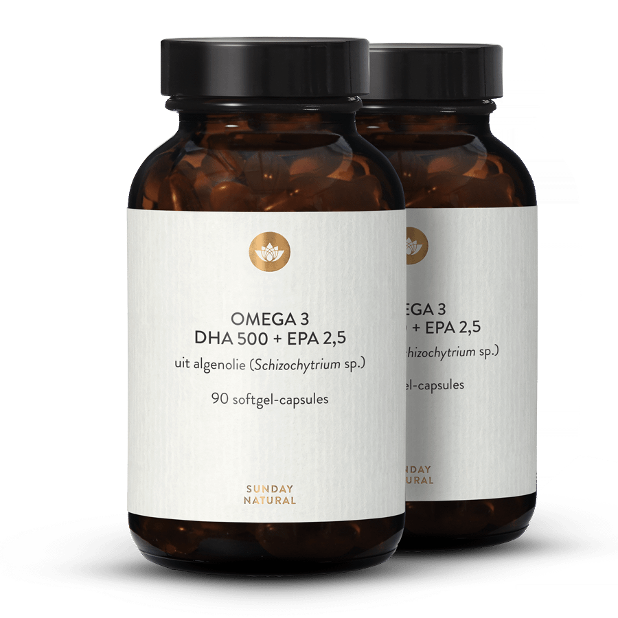 Omega 3 DHA 500 EPA 2,5 Vegan 2x90 Softgels