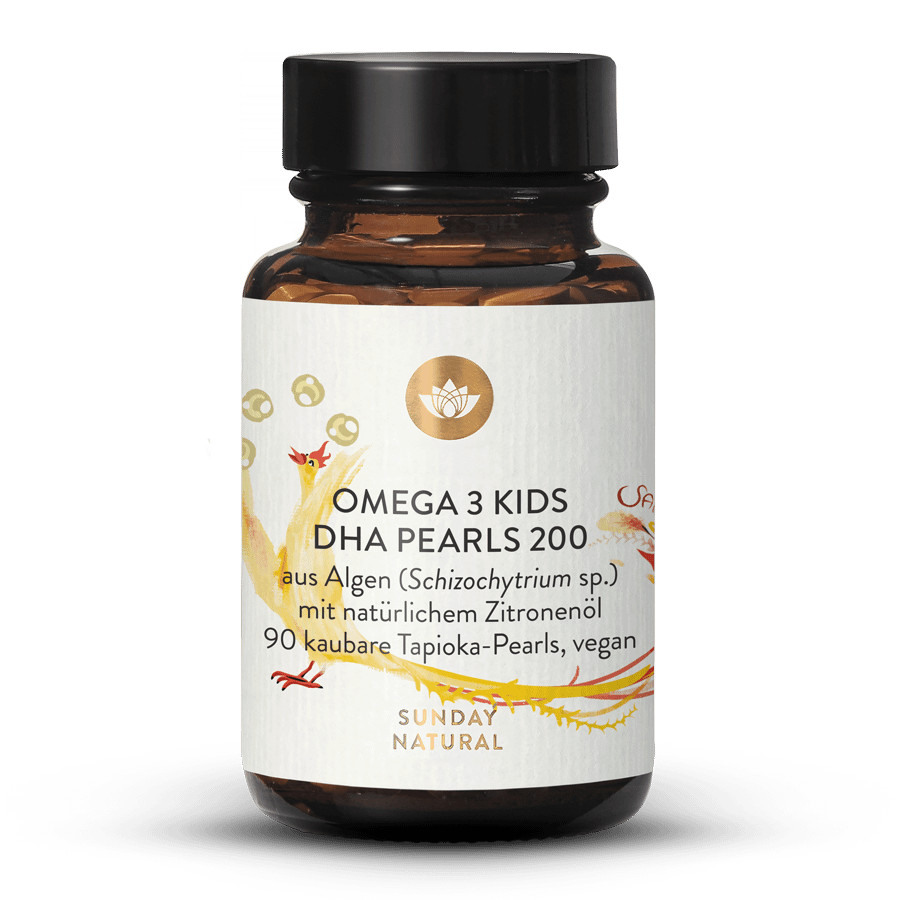 Vegan Omega-3 Pearls DHA 200 For Children, Chewable 90 capsules