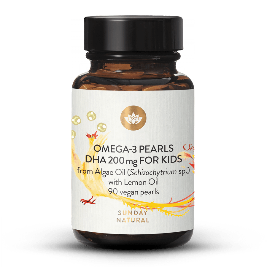 Omega 3 Kids DHA Pearls 200 veganska, tuggbar 90 kapslar