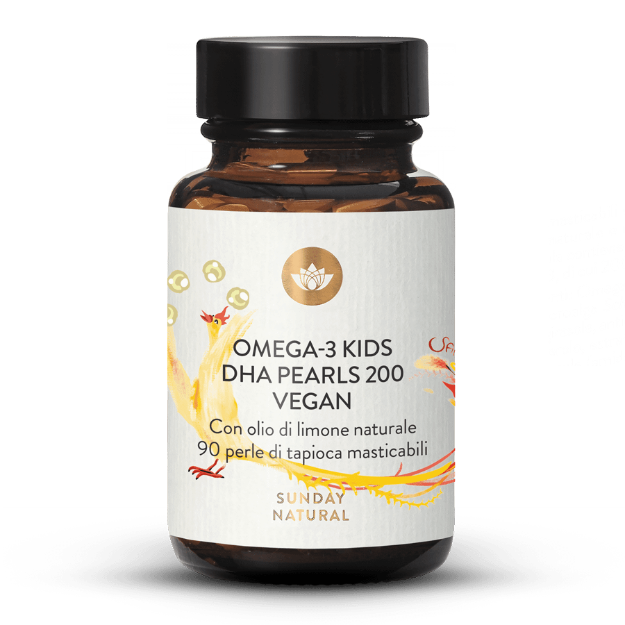 Omega 3 Kids DHA perle 200 vegane, masticabili 90 capsule
