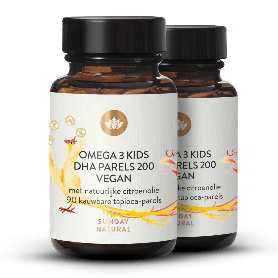 Omega 3 Kids DHA Pearls 200 Vegan, Kauwbaar 2x90 capsules