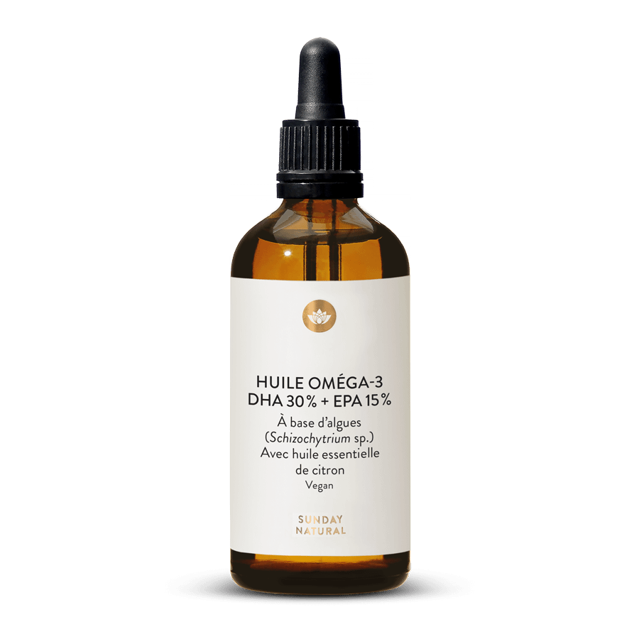 Huile oméga-3 - 77 % DHA + 0,7 % EPA - Vegan 99,8ml