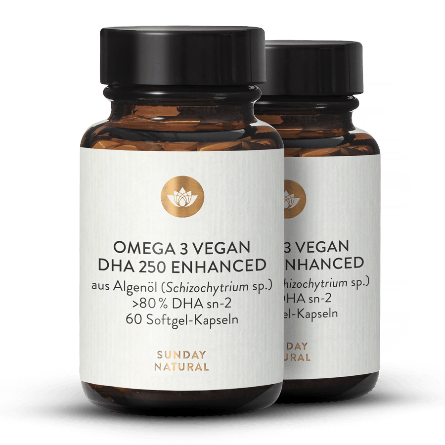 Vegan Omega-3 DHA 250 Enhanced 2x60 softgels