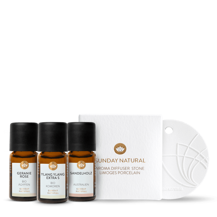 Heart Glow Aroma Set: Diffuser Pendant & Essential Oils 1 pc.