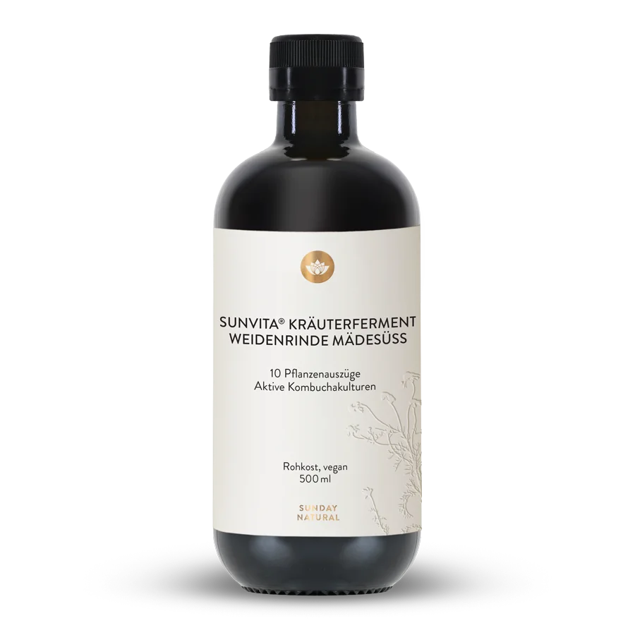 SUNVITA® Kräuterferment Weidenrinde Mädesüss 500ml