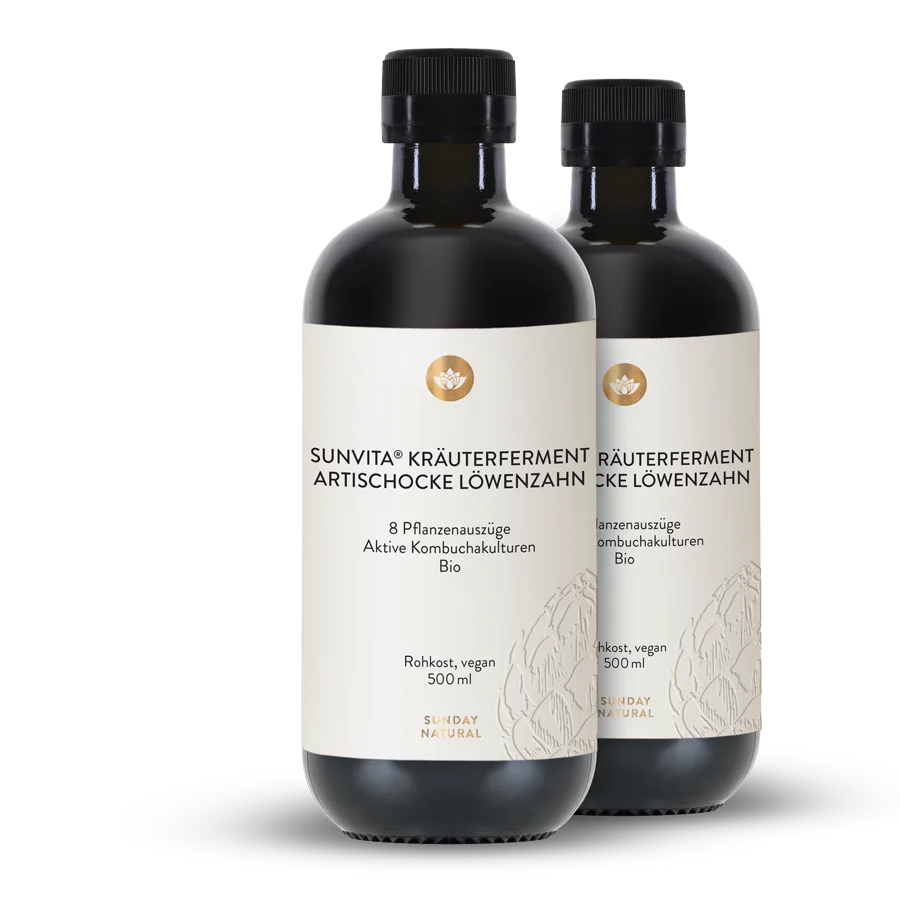 SUNVITA® Kräuterferment Artischocke Löwenzahn 2x500ml