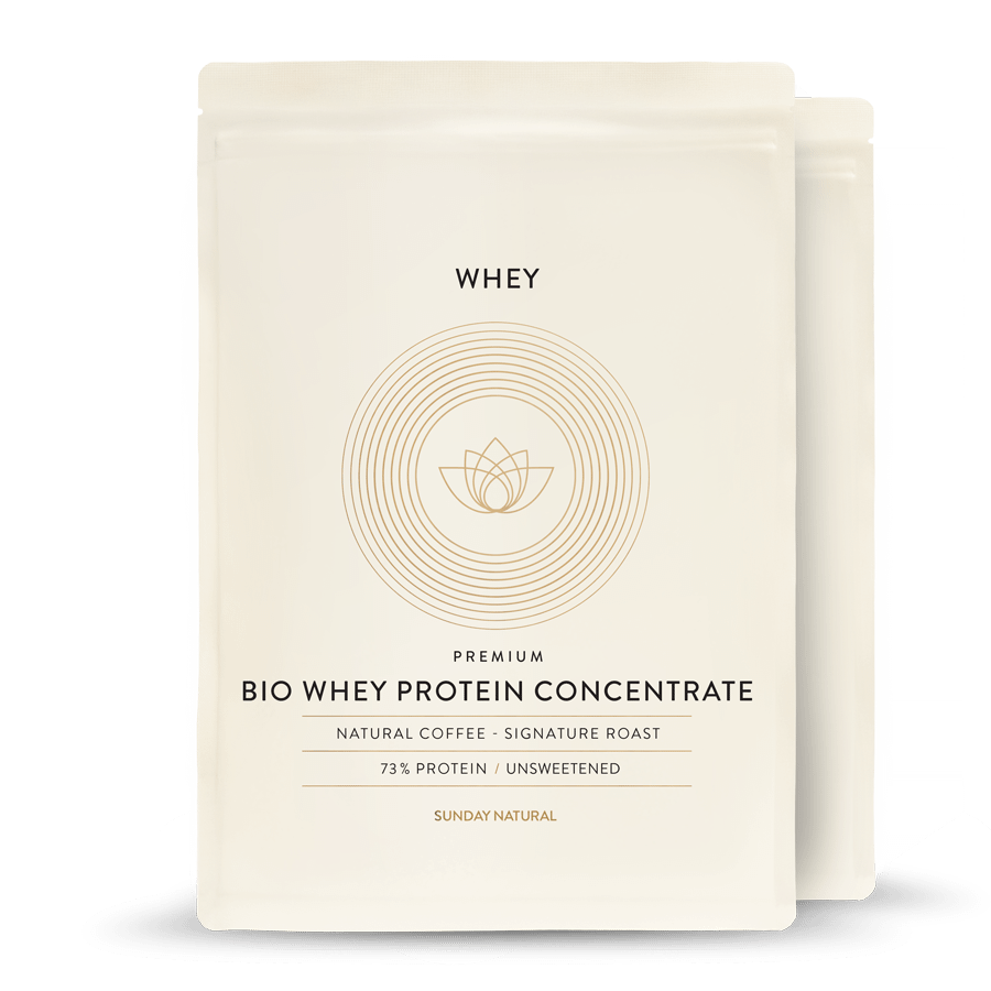 Organic Whey Protein Natural Coffee 2x900g