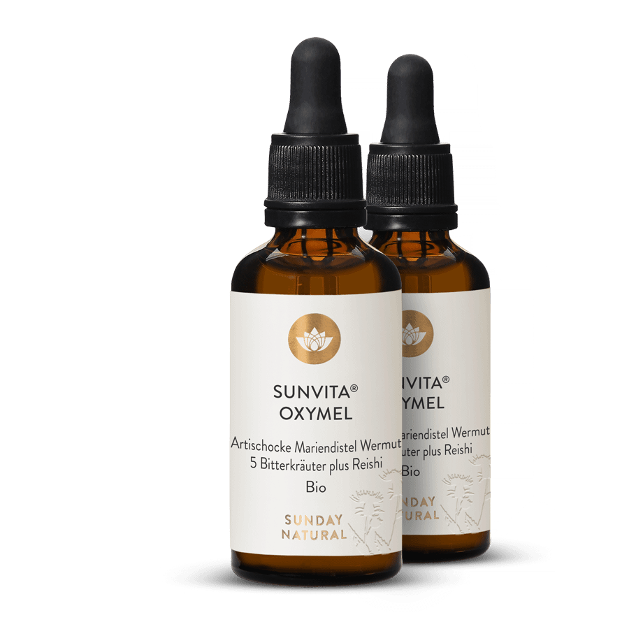SUNVITA® Oxymel Artichoke Milk Thistle Wormwood 2 x 50 ml