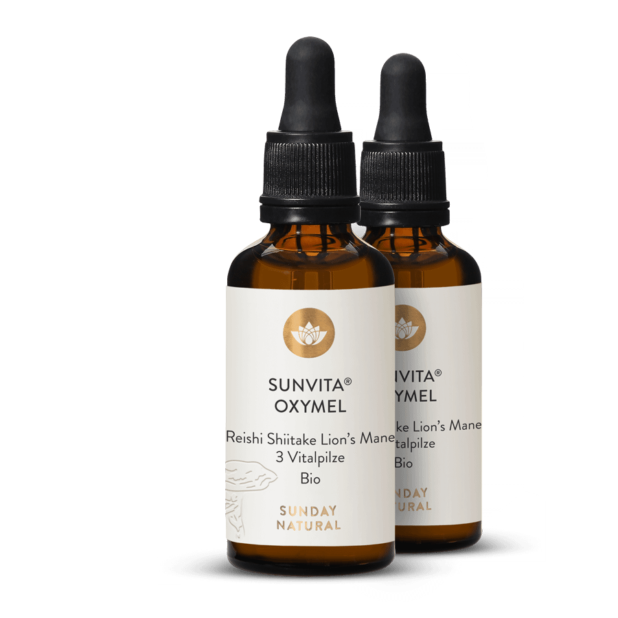 SUNVITA® Oxymel Reishi Shiitake Lion's Mane 2x50ml