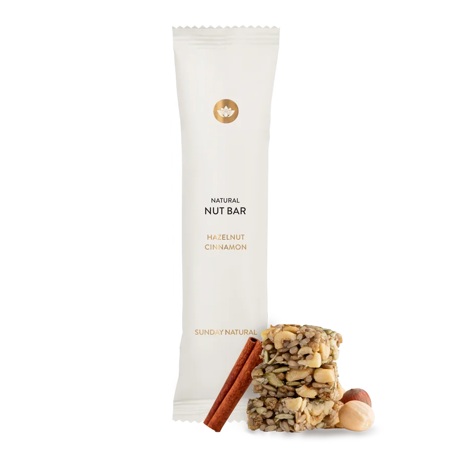 Natural Nut Bar Hazelnut Cinnamon 8x36g