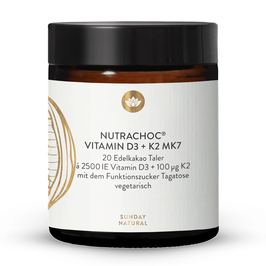 NUTRACHOC® Vitamin D3 + K2 MK7 20 Taler