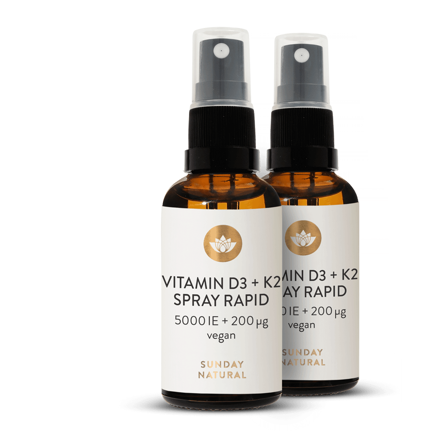 Vegan Vit D3 + K2 MK-7 5000 IU + 200µg Liposomal Spray 2x28.8ml