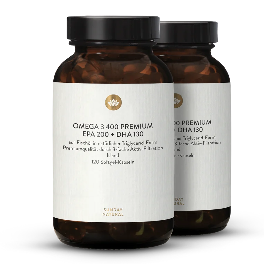 Omega 3 400 Premium 2x120 Softgels