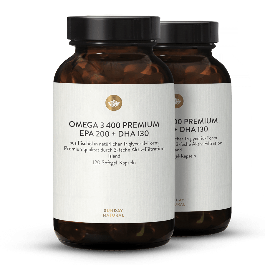 Omega-3 400 Premium Softgels 2x120 softgels